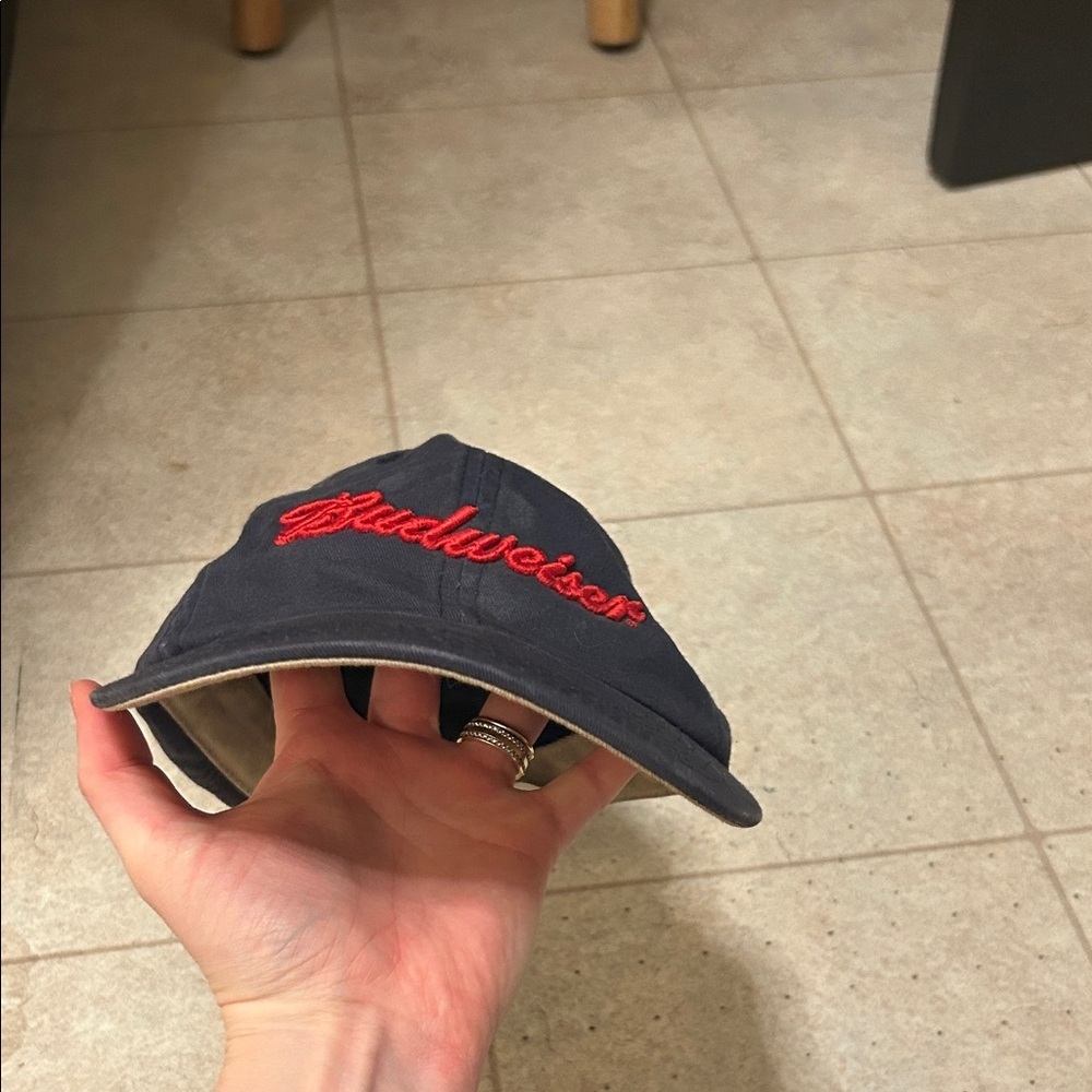 Vintage Budweiser Navy Blue Cap - Picture 3 of 3